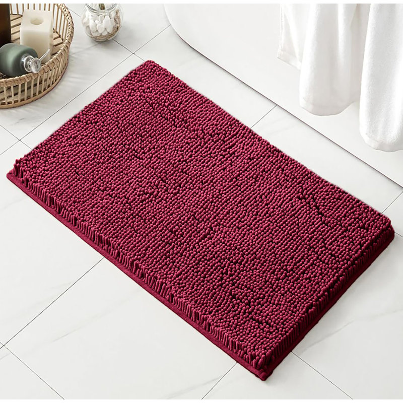 Tapis de salle de bain 23 po x 15 po, Bourgogne