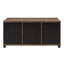 Table basse avec portes coulissantes