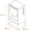Lakeeva Ebern Designs 43 cm W Bio-Ethanol Stove
