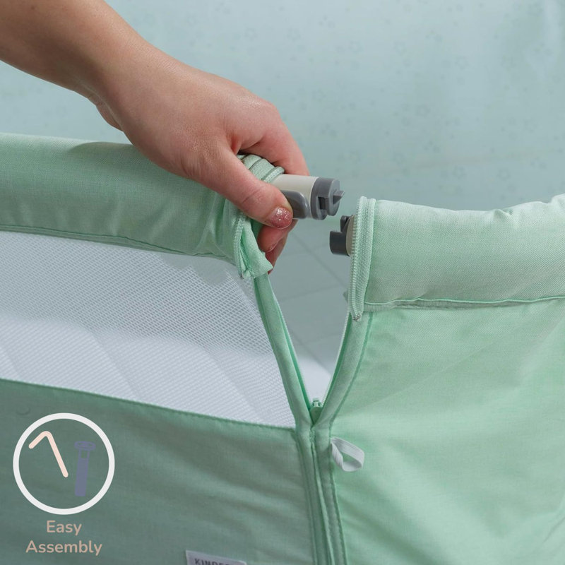 Snoozie Cot Bed, Mint