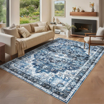 Rectangle Floral Area Rug