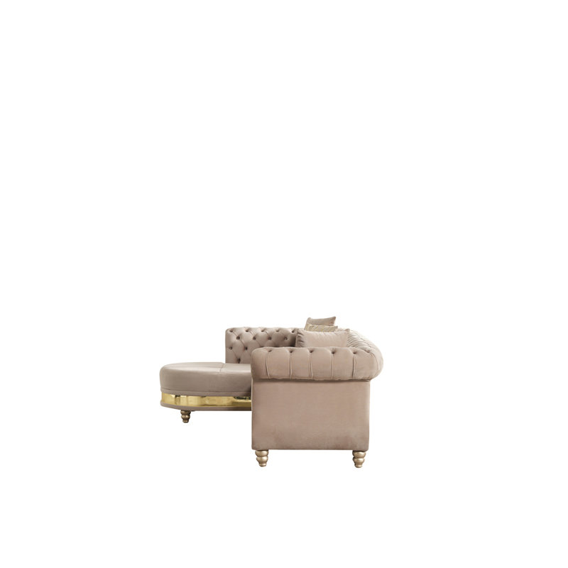 Canapé modulaire inclinable moderne en bois, Beige