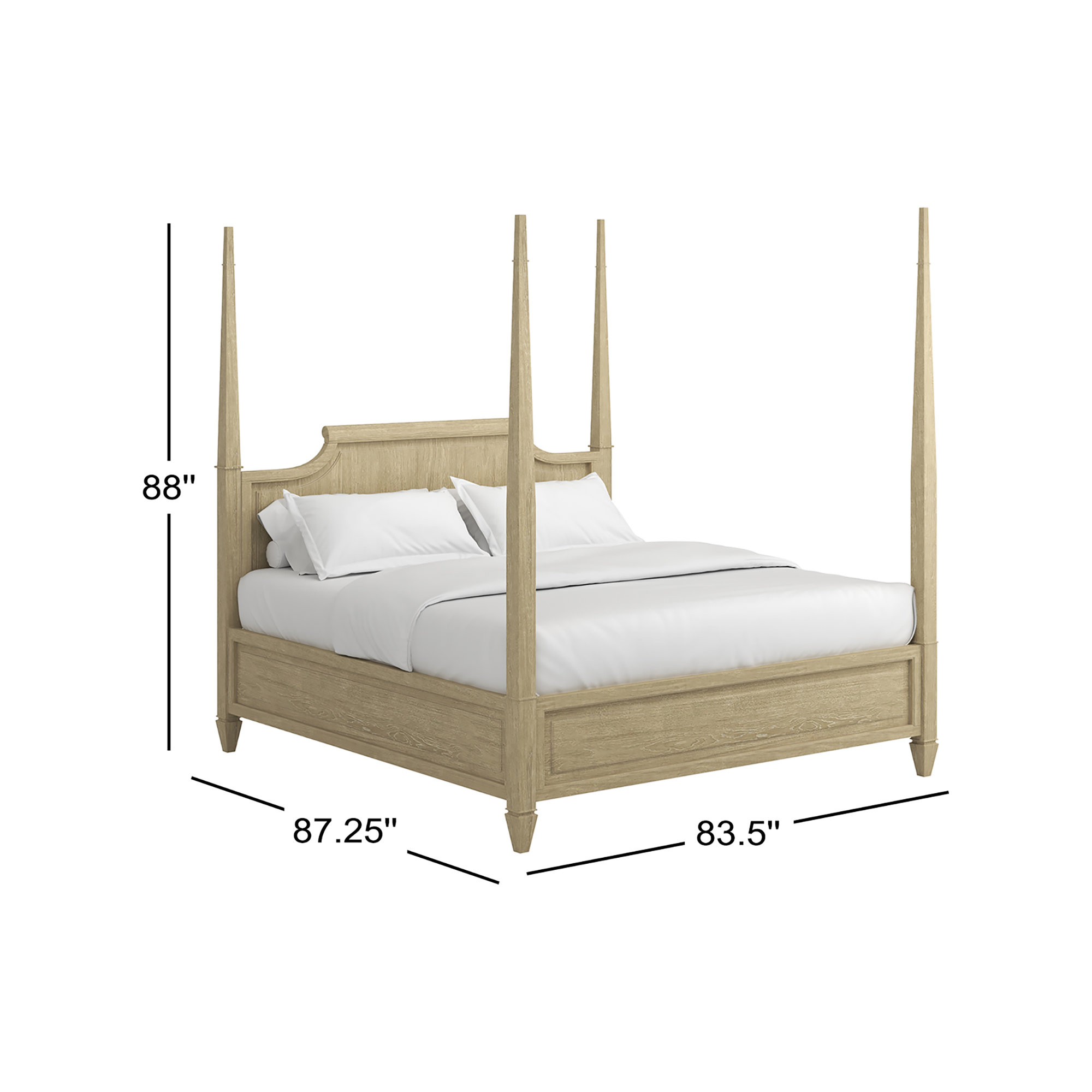 Eave Panel Bed, King
