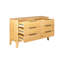 Commode Cid Jima 59 po, 6 tiroirs au fini chêne naturel