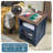 24''H Farmhouse End Table With Charging Station Rustic Nightstand-1290710350