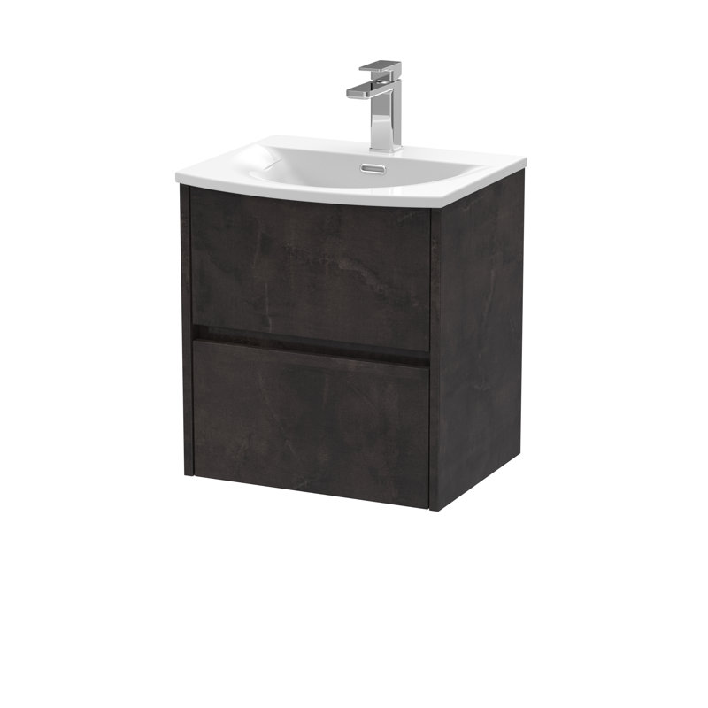 Havana 500mm Single Bathroom Vanity with Basin, Metallic Slate