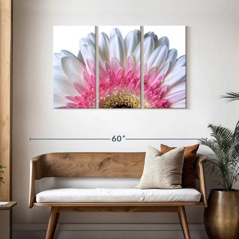 Pétales de fleurs roses Harnek, H 28 po x l 45 po
