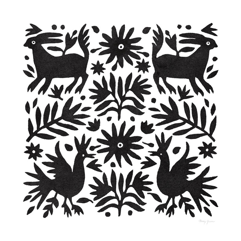 Otomi Elegance I by Nancy Green - Wrapped Canvas Print, 51cm H x 51cm W