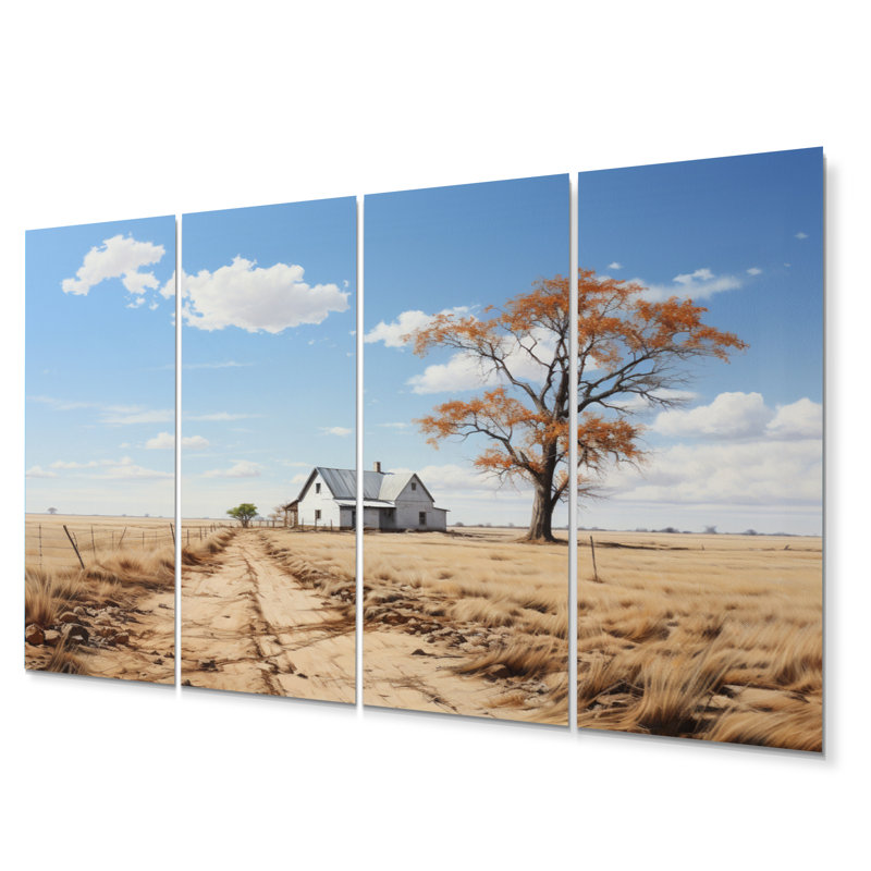 Farmhouse Minimalisme Path III - Ensemble de décoration murale ferme en métal