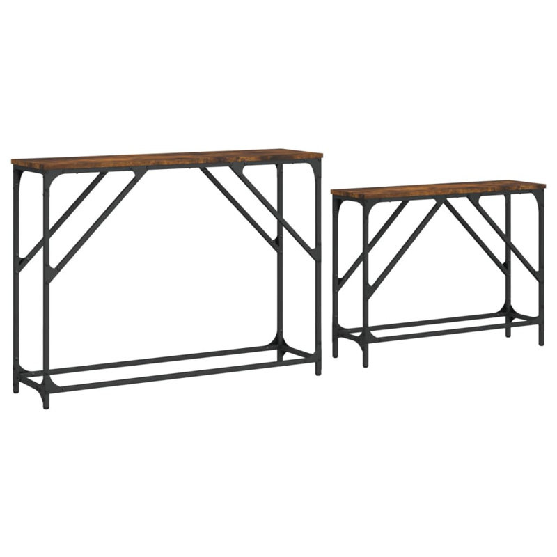 Yannik 39.4'' Console Table, Smoked Oak