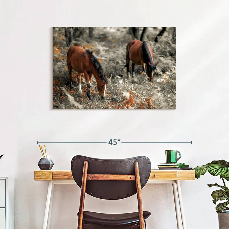 Brampt Horse Trails II, 24" H x 36" W