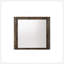 Miroir Elettra au fini noyer rustique avec surface réfléchissante et cadre en bois durable
