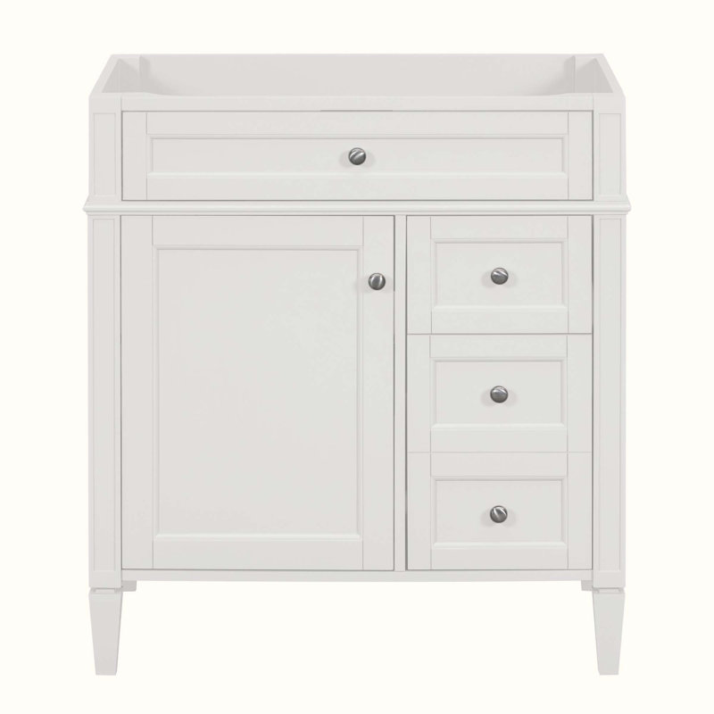 29.3'' Single Bathroom Vanity Base Only, White