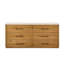Commode 6 tiroirs Vincente Raleigh - marbre cappuccino