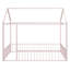 Structure de lit en métal avec clôture, pour enfants, adolescents, filles, garçons-1298372646-1298372650