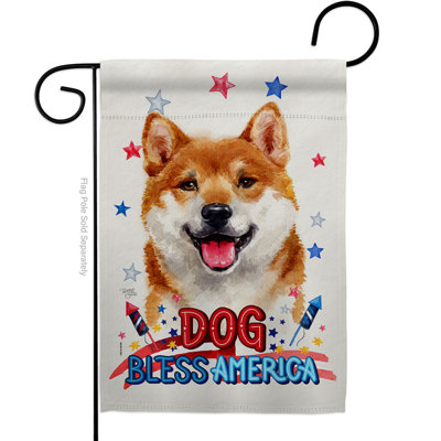 Drapeau de jardin à 2 côtés en polyester 18 x 13 po
