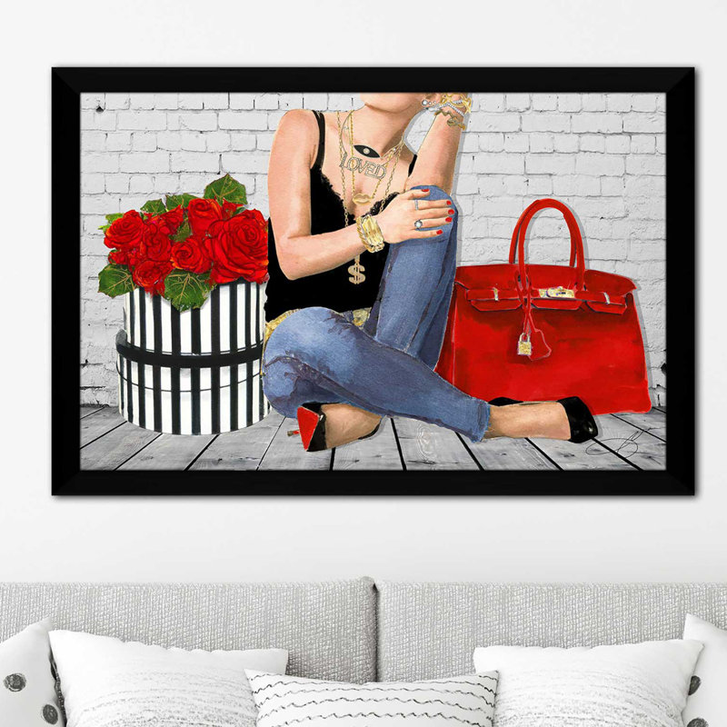 «My Love» par Jodi - impression encadrée, H 21,5 po x l 27,5 po x P 0,75 po