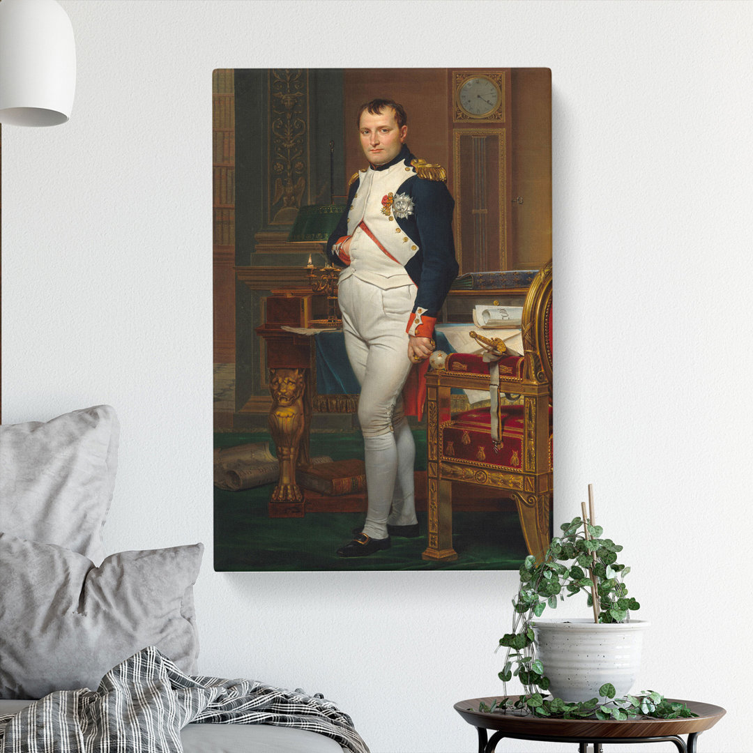 The Emperor Napoleon by Jacques Louis-David - Wrapped Canvas