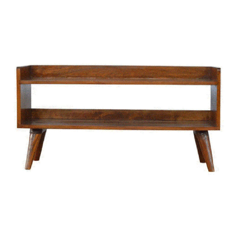 Table de chevet courbée châtaignier