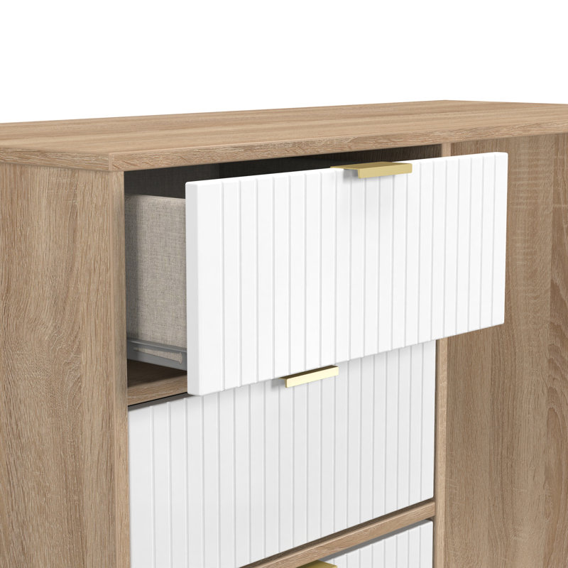 Beranda Dressing Table Storage Included, White Matt/Bardolino