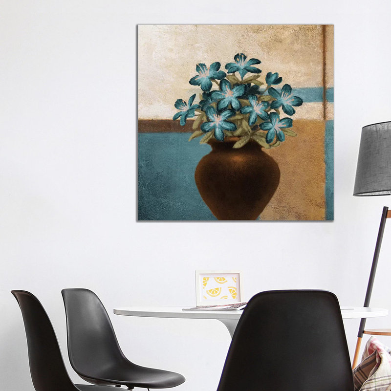 Floral Motif 1 Piece Wrapped Canvas Wall Art, 93.98cm H x 93.98cm W