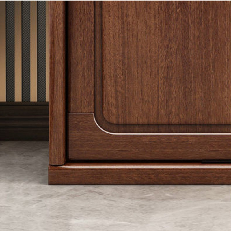 Simple And Retro Wardrobe, 81.02" H x 69.09" W x 23.15" D