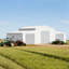 Remise de rangement en métal durable, conception en acier industriel pour la maison et la ferme