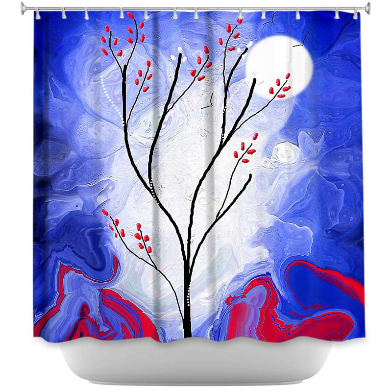 Touch the Moon Single Shower Curtain