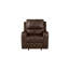 Fauteuil inclinable et oscillant en cuir Joela-94566790-99401253