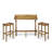 Bushnell Solid Wood Bar Set with Stools-27764960