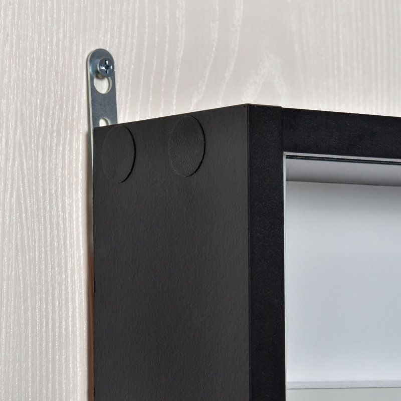 Vitrine à 5 niveaux, vitrine en verre avec 2 portes et tablettes réglables