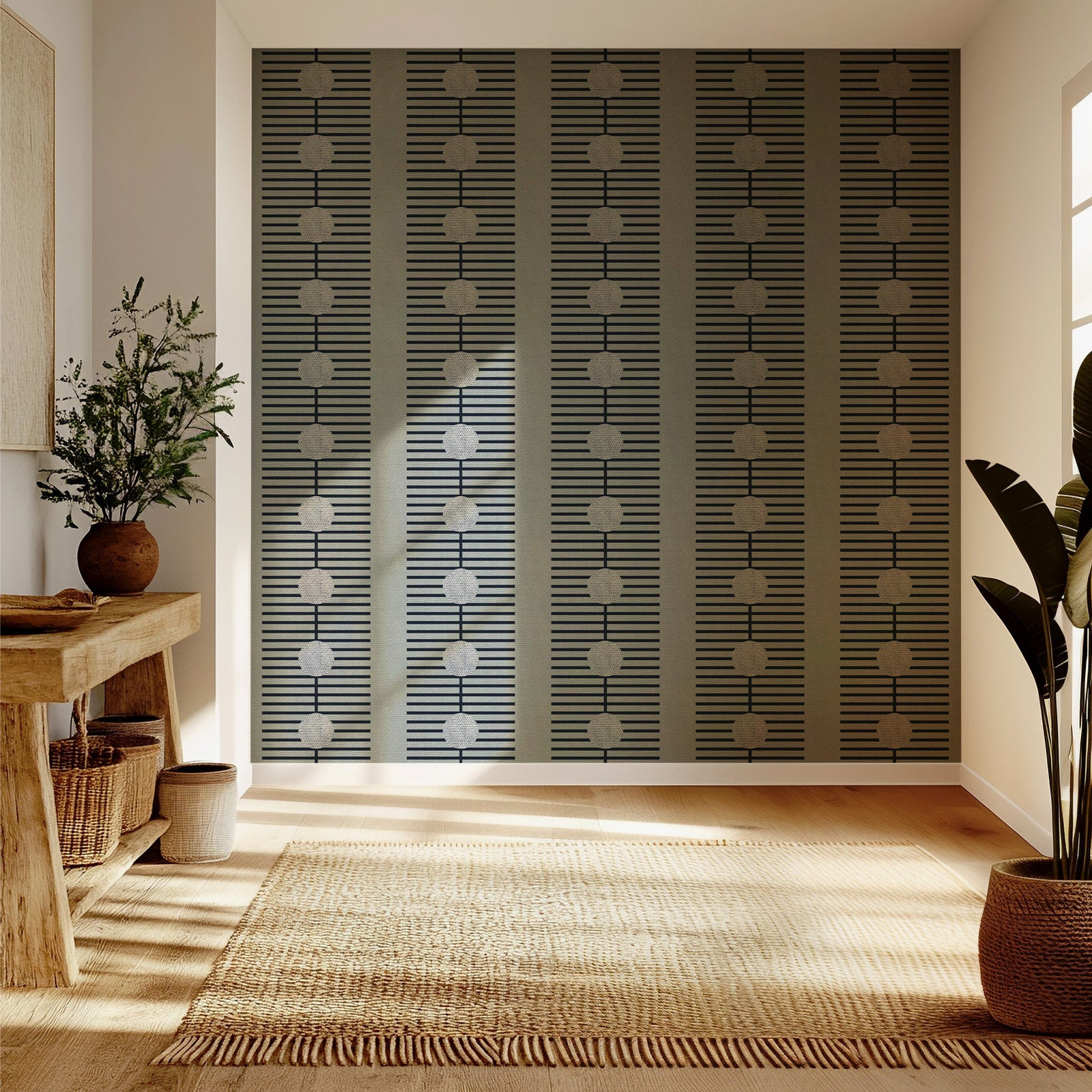 Nomalanga Self-Adhesive Wallpaper, Non-pasted, Gray
