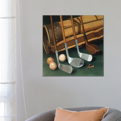 Club Line up (Golf) 1 Piece Wrapped Canvas Wall Art