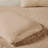 King Size Khaki Bedspread 3 Piece - Pleated Split Corners, Microfiber Surface, Fill, Pleated, Material, Allergen- Long-term Use