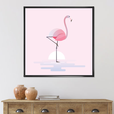 " Standing Pink Flamingo "