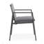 Ensemble repas d'extérieur avec 6 chaises et une table en aluminium