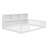 Floor Bed With Side Bookcase,Shelves,Guardrails-1113911813