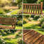 Causeuse arrière, chaise berçante en bois, banc berçant de jardin
