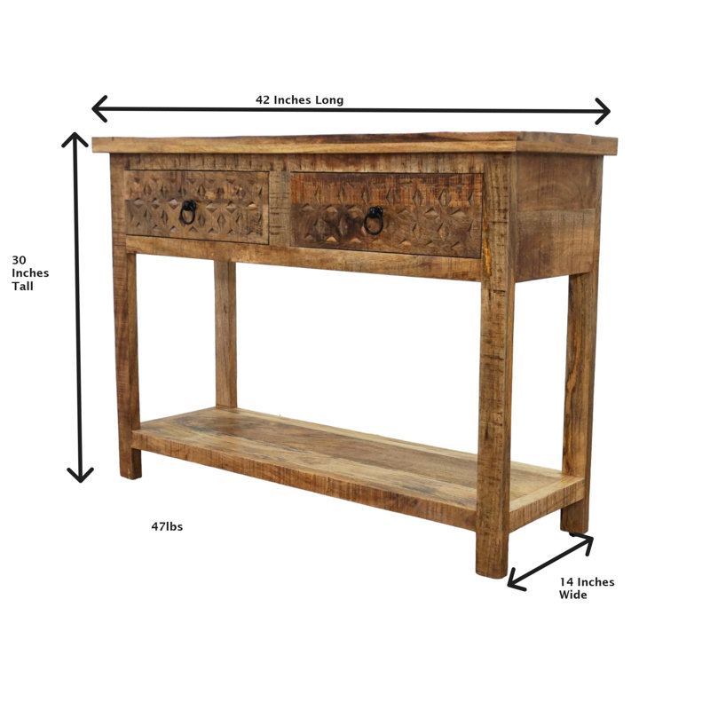 42'' Solid Wood Console Table