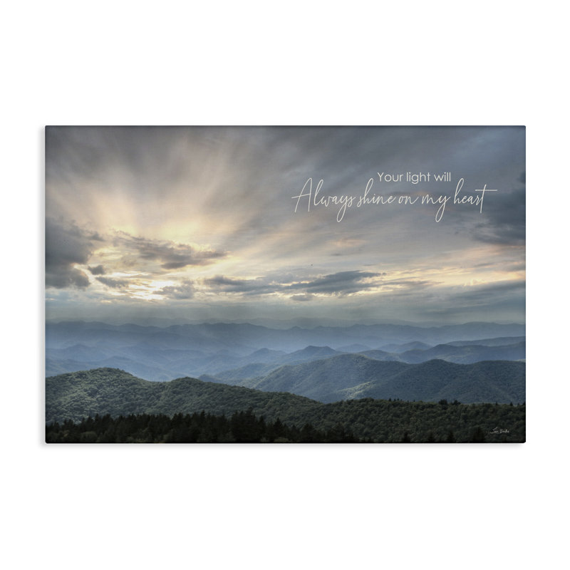 «Light Will Always Shine Landscape Canvas», conception par Lori Deiter, H 24 po x l 36 po