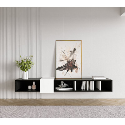 Draylee 71" Wall Mounted Floating Entertainment Media