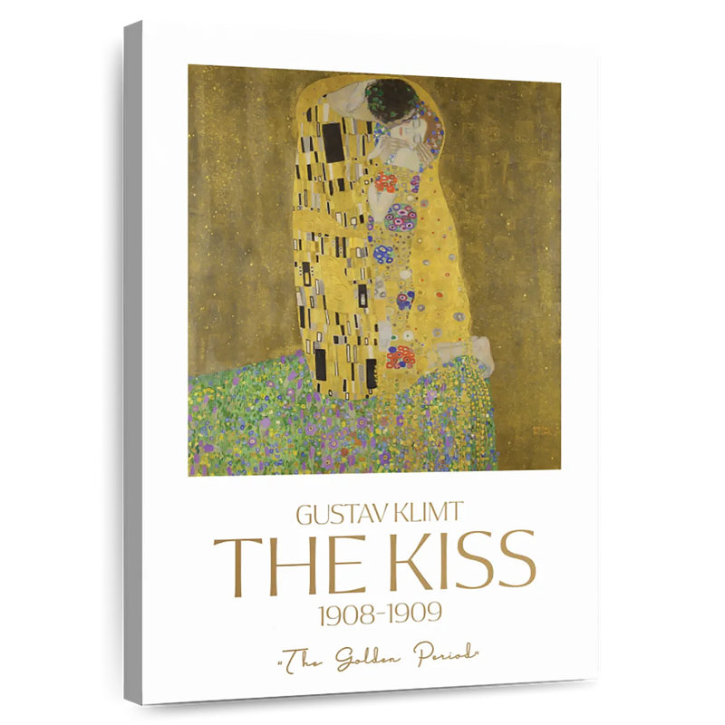 Affiche d'exposition The Kiss Klimt, H 24 po x l 16 po