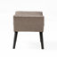 Banc moderne capitonné à boutons, repose-pieds rembourré en tissu décoratif pour la chambre à coucher ou le salon (SEULEMENT OTTOMAN)
