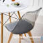 Ensemble table et chaises rondes 5 pièces pour 4 personnes, table noire de 80 cm avec chaises en bois acrylique gris, gain de place pour appartement ou bureau à domicile-1910626839-1904129952