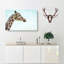 Giraffe Profile - Wrapped Canvas Painting-56658882
