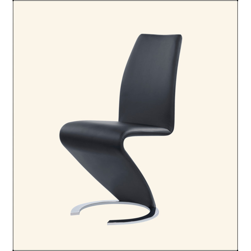 CHAISES DE SALLE À MANGER NOIR (ensemble de 2), Noir