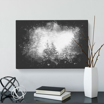 Winter Forest Vol.1 Paint Splash - Wrapped Canvas
