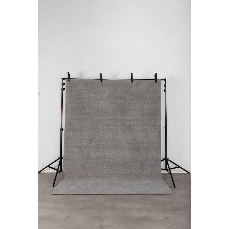 Geiser Hand Woven Wool Grey Indoor Rug, Rectangle 202 x 300cm