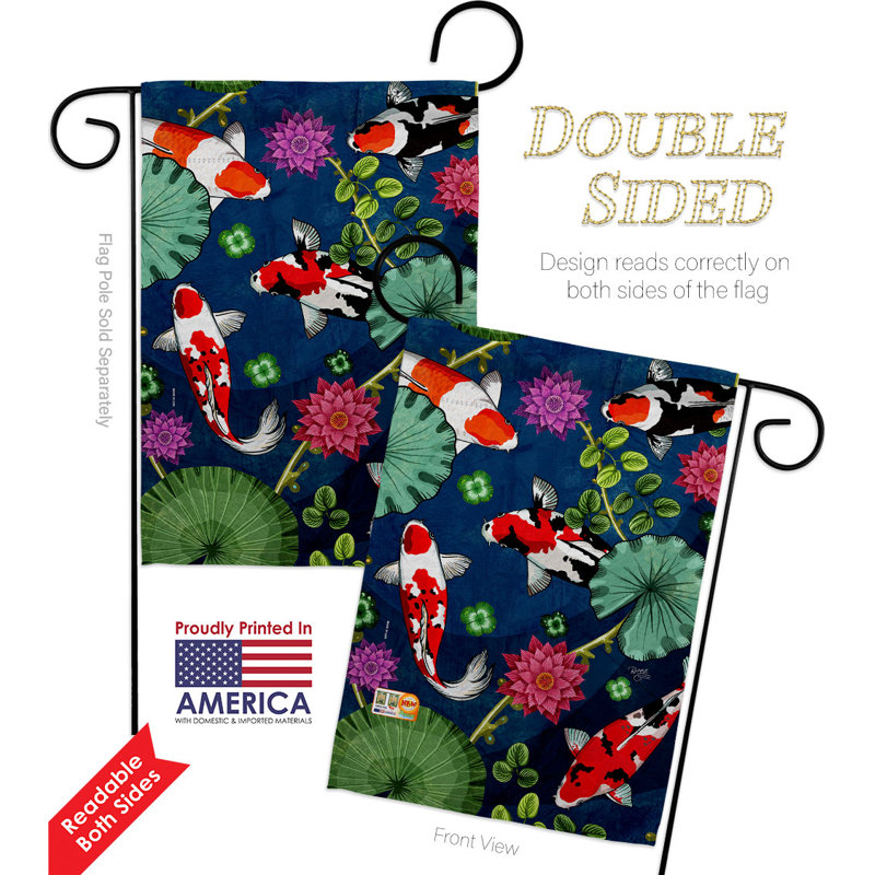 Double Sided 18.5'' H x 13'' W Polyester Garden Flag