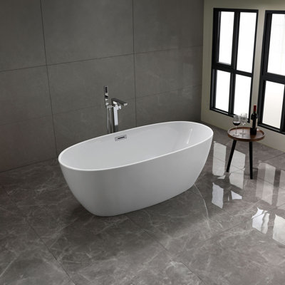Toulouse 66.9'' x 31.4'' Soaking Acrylic Bathtub